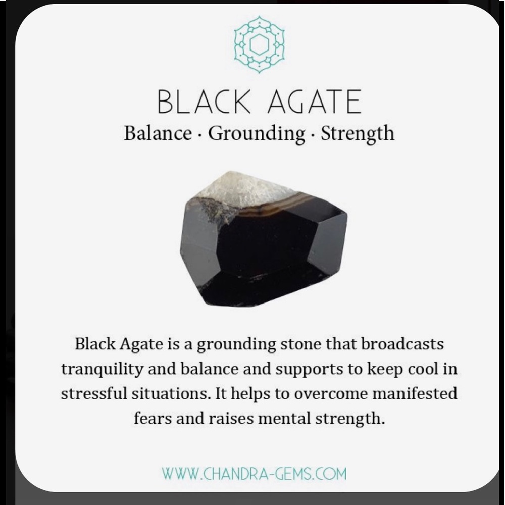 Black agate pendulum - Picture 3 of 3